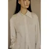 Kvinnors jackor lågklass 2022 Spring Lapel Print Shirt Single Breasted Long Sleeve Temperament