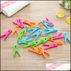 24 Pz/set Viaggi Lavanderia Mollette Appese Mollette Clip Appendiabiti in plastica Rastrelliere Mollette Cucina Bagno Articoli per la casa Drop Delivery 2021