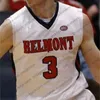 Niestandardowe Belmont Bruins College Basketball Dowolne numerze nazwiska granatowy biały czerwony 3 Dylan Windler 33 Nick Muszyński Men Młodzież Kid NCAA Jersey