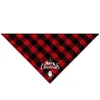 Natal cão bandanas triângulo babadores impressão padrão design natal árvore presente rena pet cachecol macio pet neckerchief ano novo inverno cães gatos animais de estimação decoração c0817