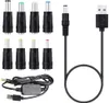 Adaptador de 8 conectores Cabo de alimentação USB 5V para DC 12V Conversor Step Up Conversor de tensão