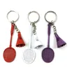 UPS Creative Color Creative Badminton Chave de cadeia pendente de simulação liga badminton raquete pingente de atividade presente pequeno presente