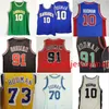 baloncesto universitario OKLAHOMA SAVAGES camiseta para hombre Dennis # 10 Rodman camisetas de retroceso malla vintage bordado cosido personalizado tamaño grande S-5XL