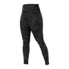 Leggings femininas femininas foscas de ioga com cintura alta e calças de cintura alta com absorção de umidade e calças alinhadas para fitness