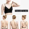 Sexy Low Back Bra Comfortable Ice Silk Lingerie Wire Free Underwear Women Summer Backless Thin Bralette For Small Chest 220513