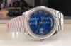 Uhren für Herren BP Factory Uhr Flöte Lünette Grün Blau Silber Schwarz Automatik 2813 Herren Asien Uhrwerk Stahl Zeit Tag Datum 228239 Kristall