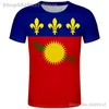 GUADELOUPE T-Shirt DIY kostenlos nach Maß Name Nummer GLP T-Shirt Nation Flagge GP Land Französisch College Druck PO S Kleidung 220609