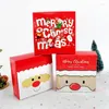 Подарочная упаковка 5pcs Cartoon Cookie Boxes Animal Elk Bear Santa Claus Рождественская коробка Merry Goodie Упаковка для HomeGift