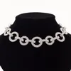 Chokers Fashion Rhinestone Choker Crystal Statement Halsband Kvinnor Long Chockers Chunky Collier Wedding Jewellery N302Chokers