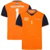 2023 F1 Team Racing Men's T -skjortor Drivrutinen Max Verstappen Sportswear With Leisure Summer Short Sleeve