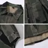 Jackets masculinos Marque de maré Jaqueta de jeans do exército masculino Trabalho solto de moda casual Top Meningmen's