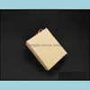 Kraft Paper Box Small Present Boxes For Jewelry Packaging Ringörhängen Pack Custom Logo 7*9*3 cm Drop Leverans 2021 Packing Office School Bu