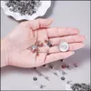 Autres composants de découvertes de bijoux 500pcs 4 5 6 8 mm en acier inoxydable Post de boucle d'oreille Épingles de base de goujon