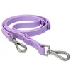 PVC Dog Leash And Collar Pet Lead Leash Strong Heavy Duty Waterproof Rubber PVC Coated Fashion Dog Leash for Medium Large Dogs 220510