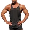 Erkekler pamuk tank üstleri vücut geliştirme fitness erkek yaz egzersiz yelek singlets kas üst w220426