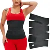 Kvinnors shapers långa midja tränare bälte kort torso mage wraps buk trimmer korsett fett brinnande sport magen kontroll shapewearwomen's