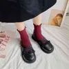 Klädskor söt svart Mary Jane Ballet Women Casual Comfort Retro Loafers Patent Leather Platform Designer Round Toe Nursing Flats 220518