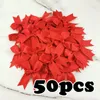 Décorations de Noël 50 pièces 85x85mm noeuds de ruban de satin noeud artisanat noeuds rose blanc petite fleur cadeau cravate décoration de mariage noeud papillon bricolage fête de naissance 20220425 D3