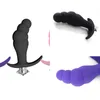 Nxy Anal Toys Sex Shop New 10 Speed Silicone Beads Dildo Vibrator Female Masturbation Plug Butt Dilator for Women Men 220506