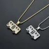 Pendant Necklaces Fashion Cute Bus Car Necklace High Quality Copper Zircon Jewelry Gift Gold Silver Color Two Choose One