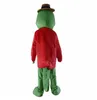 Зеленый аллигатор крокодиловый талисман костюм.