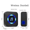 Wireless Door Bell Waterproof Battery Operated Loud Chime Doorbell 300m Electronic Houseware DC Doorbell