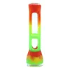 Échantillon Silicone Bong Pipe À Eau Plate-Forme Pétrolière Avec Bouchon Bol Portable Verre Fumée Main Tuyaux MOQ 1 Pièce