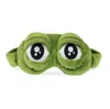 Masque de sommeil grenouille 3D, couvre-yeux en peluche, dessin animé, voyage, relaxation, cadeau, masque de sommeil pour les yeux, patchs mignons GC908