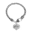 Charm-Armbänder European American Breast Cancer Awareness Crystal Heart Survivor Armband JewelryCharm Lars22