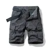 Mężczyźni Summer Outdoor Shorts Fashion Stripe Oddychający bawełniane swobodne spodnie Lose taktyczne wojsko 220715