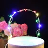 Other Festive & Party Supplies Flashing Flower Garland Arch Cake Decoration Cupcake Toppers Children Birthday Event Christmas Xmas EasterOth