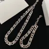 Titanium steel Great B letter Thick chain necklace female exaggerated temperament retro glamorous earrings women Punk 18K gold pla6177687