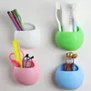 Toothbrush Holder Bathroom Storage Holders Toothpaste Wall Mount Holder Sucker Suction Organizer Cup Rack Office Racks Container SN4056