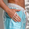 DESMIIT Boardshorts imperméables Mens Beach Board Shorts de bain Hommes Maillots de bain Transparent Surf Short Bath Suit Sport Wear Y220420