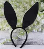 Women's Bunny Costume Accessories Set Rabbit Ear Headband Collar Bow Tie Tail for Easter Cosplay Party Props White Black