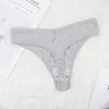 Sexy Underwear Panties Ladies Low Cut Thong Cotton G String Women Sex Sport Tanga Thread Breathable Shorts 3pcs/lots 220511