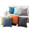 Cushion/Decorative Pillow Plain Cotton Linen Sofa Cushion Thicken Square Solid Color Living Room Backrest 2PCSCushion/Decorative