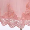 Girl's Dresses 2Pcs Set Infant Toddlers Baby Girls Dress Headband For Birthday Party Wear Solid Color Pink White Lace Bow Knot Skirt Kids