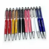 Compre brindes personalizados de caneta colorida de caneta de cristal de cristal grátis com qualquer design de design 220621