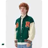 Vintage Baseball Jacket Men Women Oversized Bomber Jacket 2021 Letter Embroidery Casual Varsity Jacket Unisex High Street Coat T220728