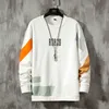 Patchwork Farbe Sweatshirt Männer Hoodies Frühling Herbst Hoody Casual Streetwear Kleidung 220815