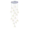 Pendant Lamps Modern Led Bubble Crystal Lights Round Spiral Staircase Lighting Drawing Room Lamp Hanging LightPendant