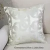 Cuscino/Fodera decorativa contemporanea geometrica beige color oro argento ellittico divano sedia fodera di design decorativa quadrata per la casa 45x45 cm/decorazione