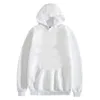 Sublimation White Long Sleeve Hoodie DIY Home Clothing Blank Polyester Hoodie US warehouse