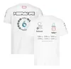 2021 op maat gemaakt F1-autologo ronde hals T-shirt met korte mouwen co-branded zomerracepak Formule 1-fans tooling plus size racen wor235J