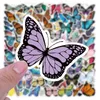 50pcs Butterfly Butterfly adesivos de animais mariposas de graffiti infantis de skate de skate para motocicletas adesivos de bicicleta de bicicleta por atacado