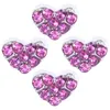 20 -st/veel hete roze strass Regeren Hart Charm Diy Alloy zwevende medelid Charms geschikt voor glazen wonen magnetische geheugen gemak mode sieraden