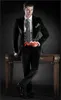 Handsome Velveteen Groomsmen Notch Risvolto Smoking dello sposo Abiti da uomo Matrimonio / Ballo / Cena Uomo Blazer Giacca Pantaloni Cravatta K710