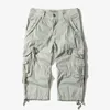 Summer Camouflage Loose Cargo Shorts Men Camo Short Pants Homme Without Belt Drop ABZ307 220722