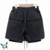 Men's Shorts Black Mesh Cargo Shorts Season Men Women Zipper Pocket Man Shorts Slightly Oversize Breeches T220825